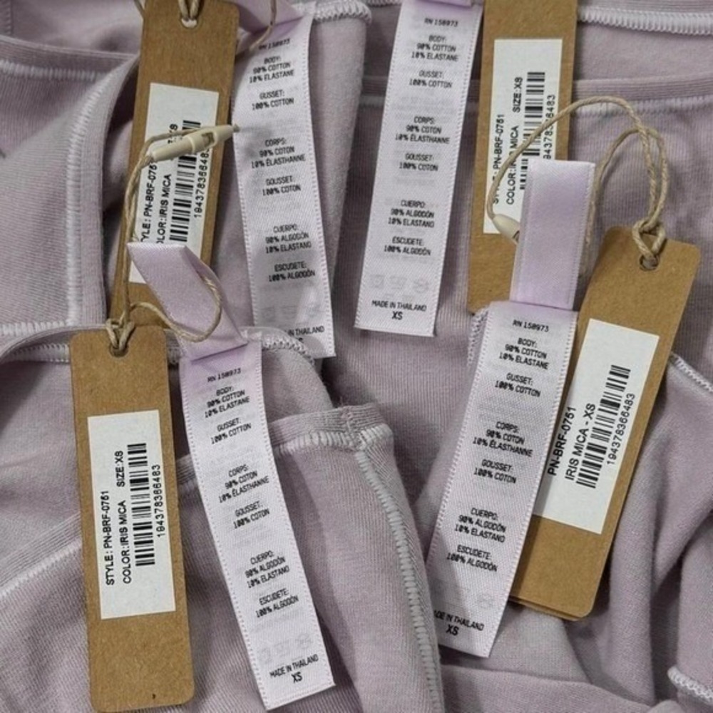 SKIMS Cotton Jersey Full Brief Lot of 4 Iris Mica XS - Picture 7 of 8